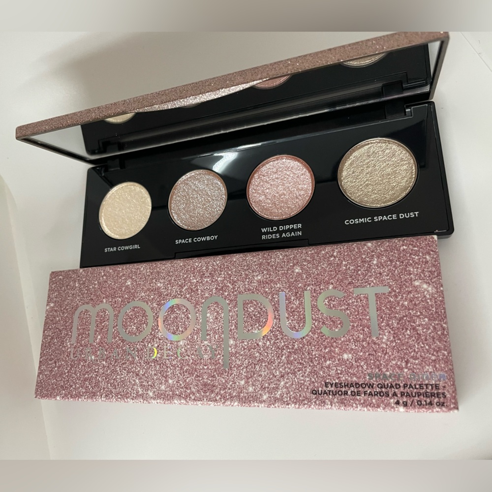 LIMITED EDITION Urban Decay Moondust Space Rider Eyeshadow Quad Palette.